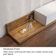 Modern Engineered Wood TV Stand With 3 Drawers