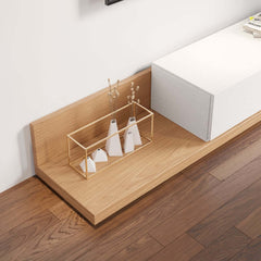 Modern Engineered Wood TV Stand With 3 Drawers