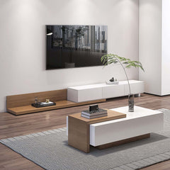 Modern Engineered Wood TV Stand With 3 Drawers