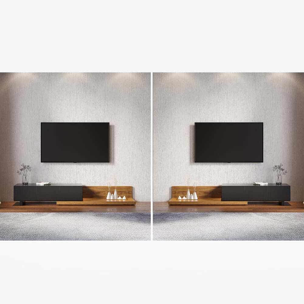 Modern Engineered Wood TV Stand With 3 Drawers