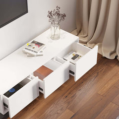 Modern Engineered Wood TV Stand With 3 Drawers