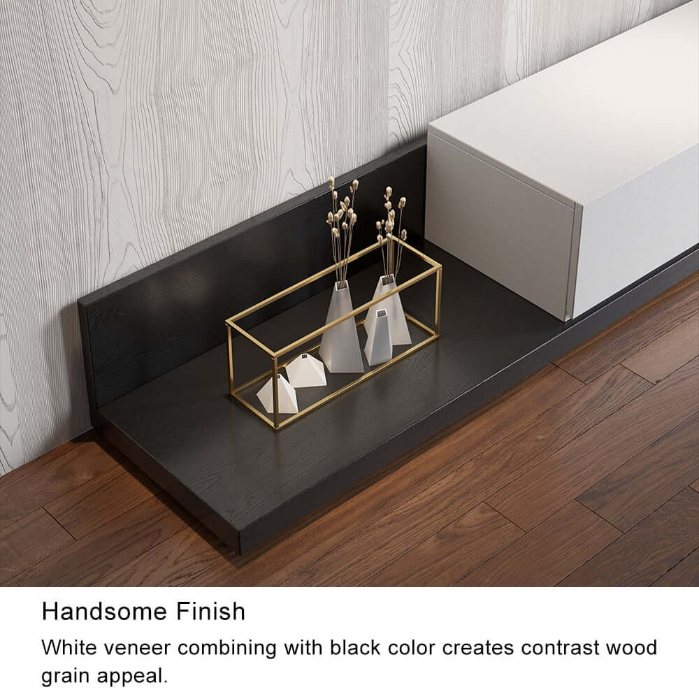 Modern Engineered Wood TV Stand With 3 Drawers