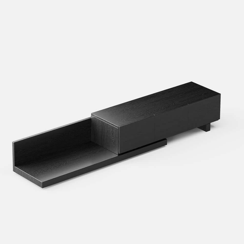 Modern Engineered Wood TV Stand With 3 Drawers