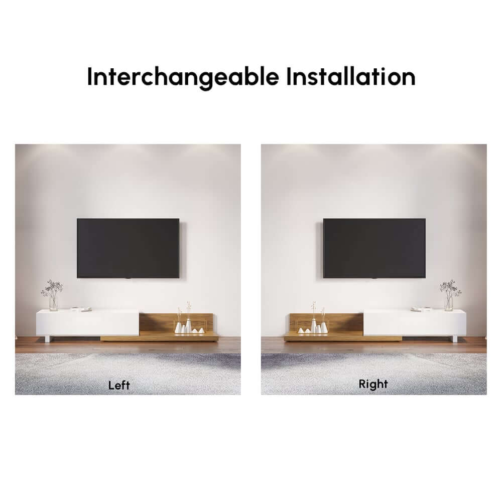 Modern Engineered Wood TV Stand With 3 Drawers
