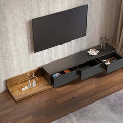 Modern Engineered Wood TV Stand With 3 Drawers