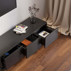 Modern Engineered Wood TV Stand With 3 Drawers