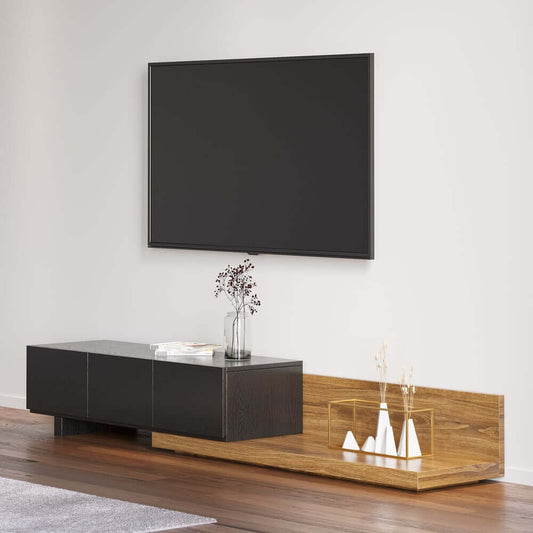 Modern Engineered Wood TV Stand With 3 Drawers