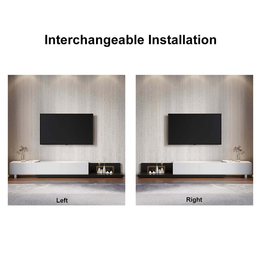 Modern Engineered Wood TV Stand With 3 Drawers