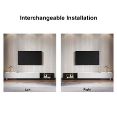 Modern Engineered Wood TV Stand With 3 Drawers