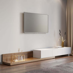 Modern Engineered Wood TV Stand With 3 Drawers