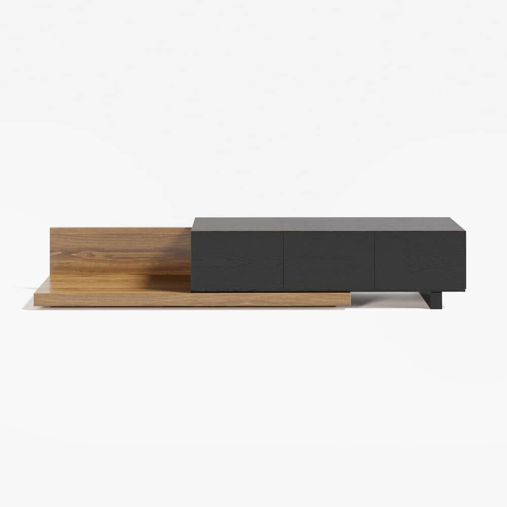 Modern Engineered Wood TV Stand With 3 Drawers