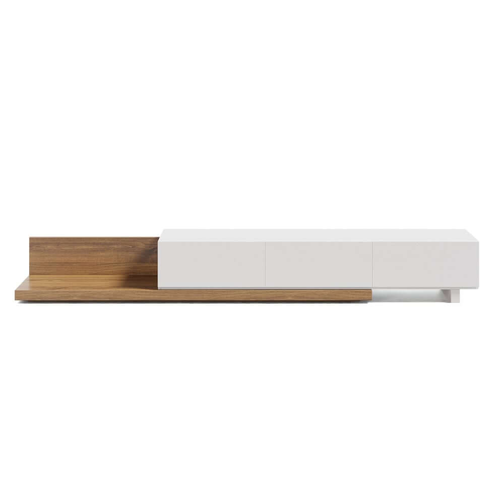 Modern Engineered Wood TV Stand With 3 Drawers