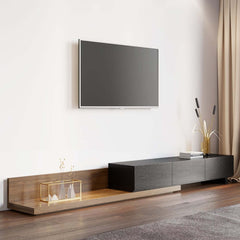 Modern Engineered Wood TV Stand With 3 Drawers