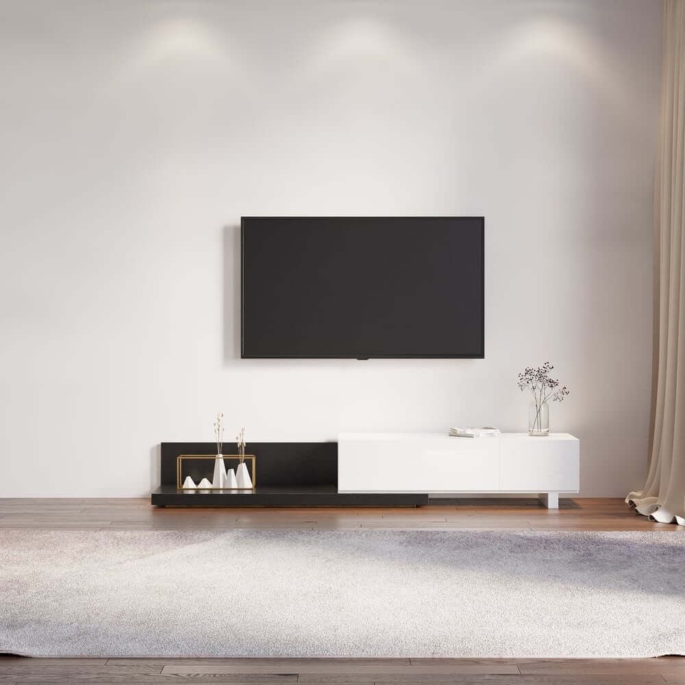 Modern Engineered Wood TV Stand With 3 Drawers