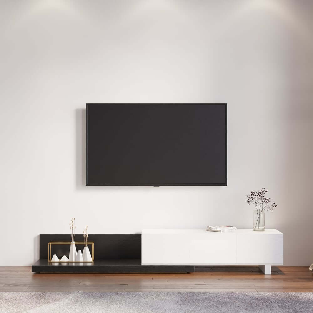 Modern Engineered Wood TV Stand With 3 Drawers