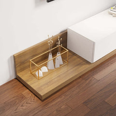 Modern Engineered Wood TV Stand With 3 Drawers