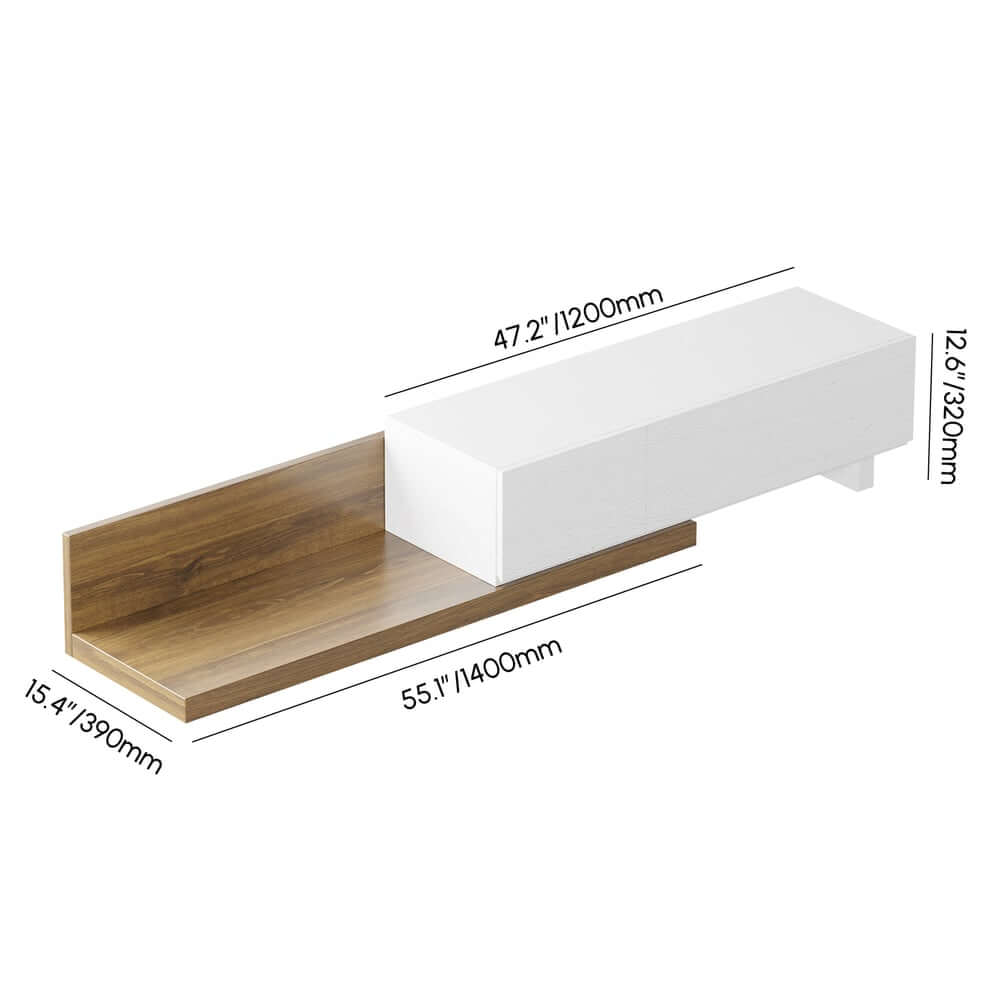 Modern Engineered Wood TV Stand With 3 Drawers Dimensions