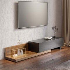 Modern Engineered Wood TV Stand With 3 Drawers Main Product Image