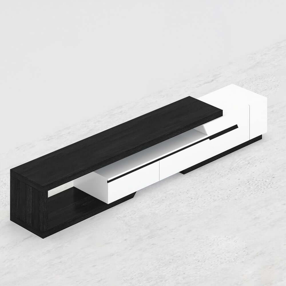 Modern Engineered Wood TV Stand With Drawers