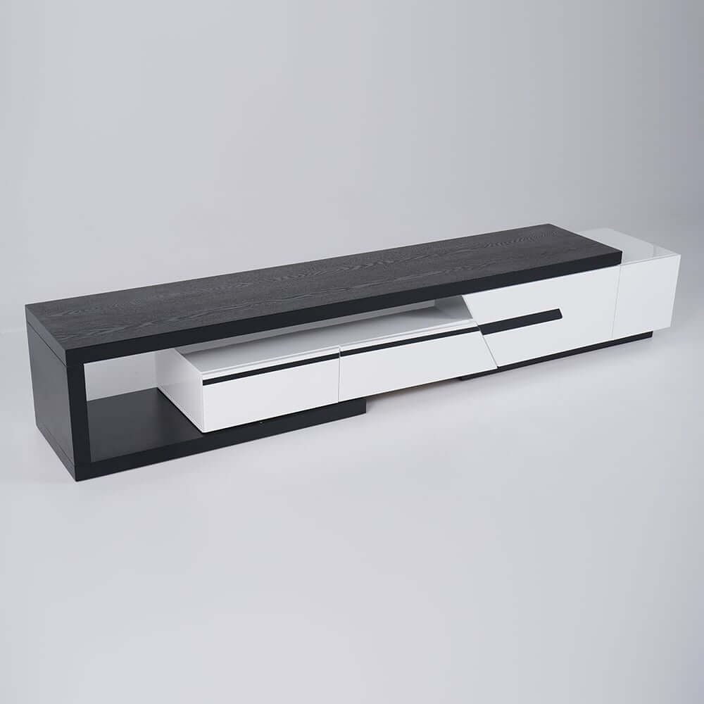 Modern Engineered Wood TV Stand With Drawers