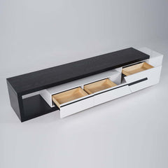 Modern Engineered Wood TV Stand With Drawers
