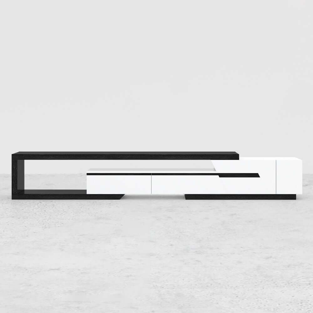 Modern Engineered Wood TV Stand With Drawers