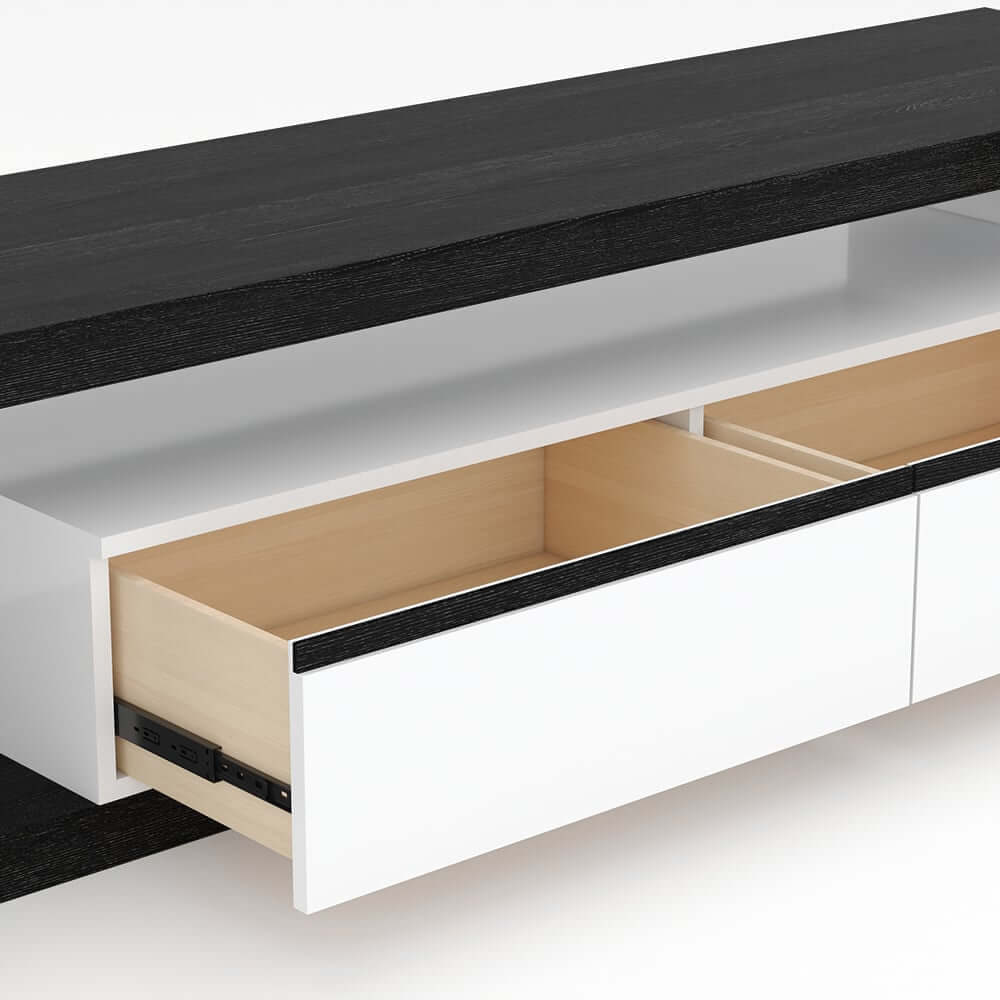 Modern Engineered Wood TV Stand With Drawers