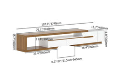 Modern Engineered Wood TV Stand With Drawers Dimensions