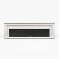 Modern Engineered Wood TV Stand With Electric Fireplace