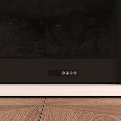 Modern Engineered Wood TV Stand With Electric Fireplace