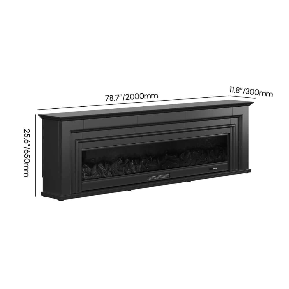 Modern Engineered Wood TV Stand With Electric Fireplace Dimensions