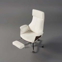 Modern Executive Chair with Adjustable Height and Faux Leather Upholstery