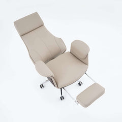 Modern Executive Chair with Adjustable Height and Faux Leather Upholstery