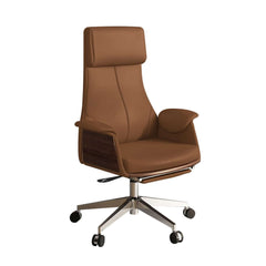 Modern Executive Chair with Adjustable Height and Faux Leather Upholstery