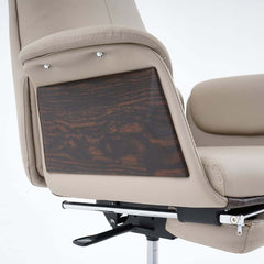 Modern Executive Chair with Adjustable Height and Faux Leather Upholstery