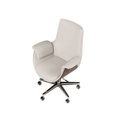 Modern Executive Chair with Faux Leather Upholstery and Adjustable Height