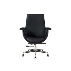 Modern Executive Chair with Faux Leather Upholstery and Adjustable Height