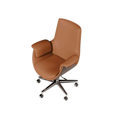 Modern Executive Chair with Faux Leather Upholstery and Adjustable Height