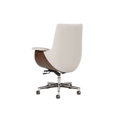 Modern Executive Chair with Faux Leather Upholstery and Adjustable Height