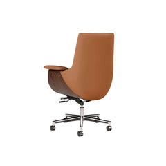Modern Executive Chair with Faux Leather Upholstery and Adjustable Height