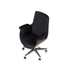 Modern Executive Chair with Faux Leather Upholstery and Adjustable Height