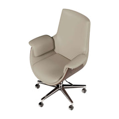 Modern Executive Chair with Faux Leather Upholstery and Adjustable Height