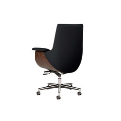 Modern Executive Chair with Faux Leather Upholstery and Adjustable Height