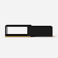 Modern Extendable Coffee Table With Gold Base