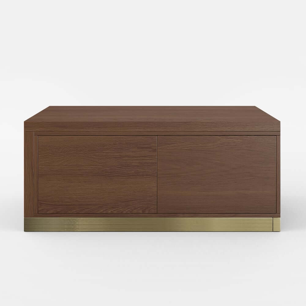 Modern Extendable Coffee Table With Gold Base
