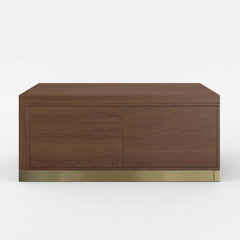 Modern Extendable Coffee Table With Gold Base