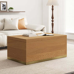 Modern Extendable Coffee Table With Gold Base
