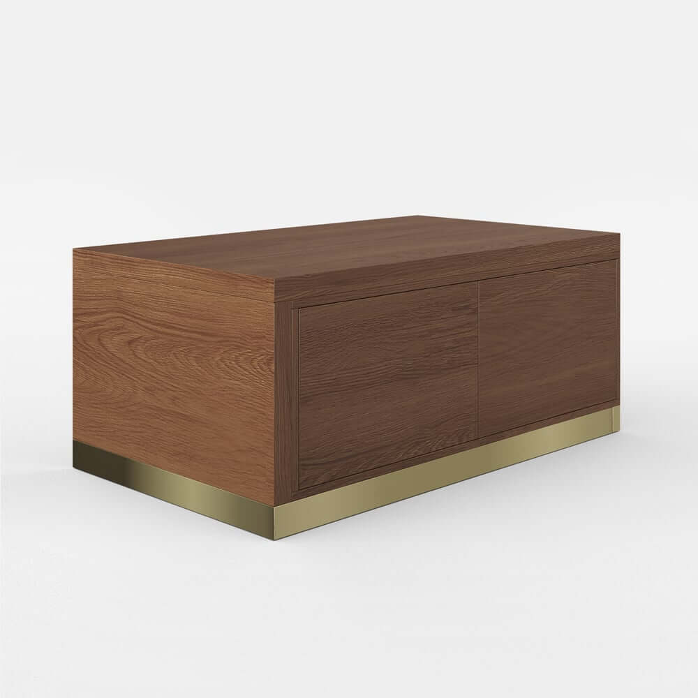 Modern Extendable Coffee Table With Gold Base