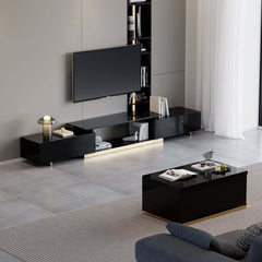 Modern Extendable Stainless Steel TV Stand