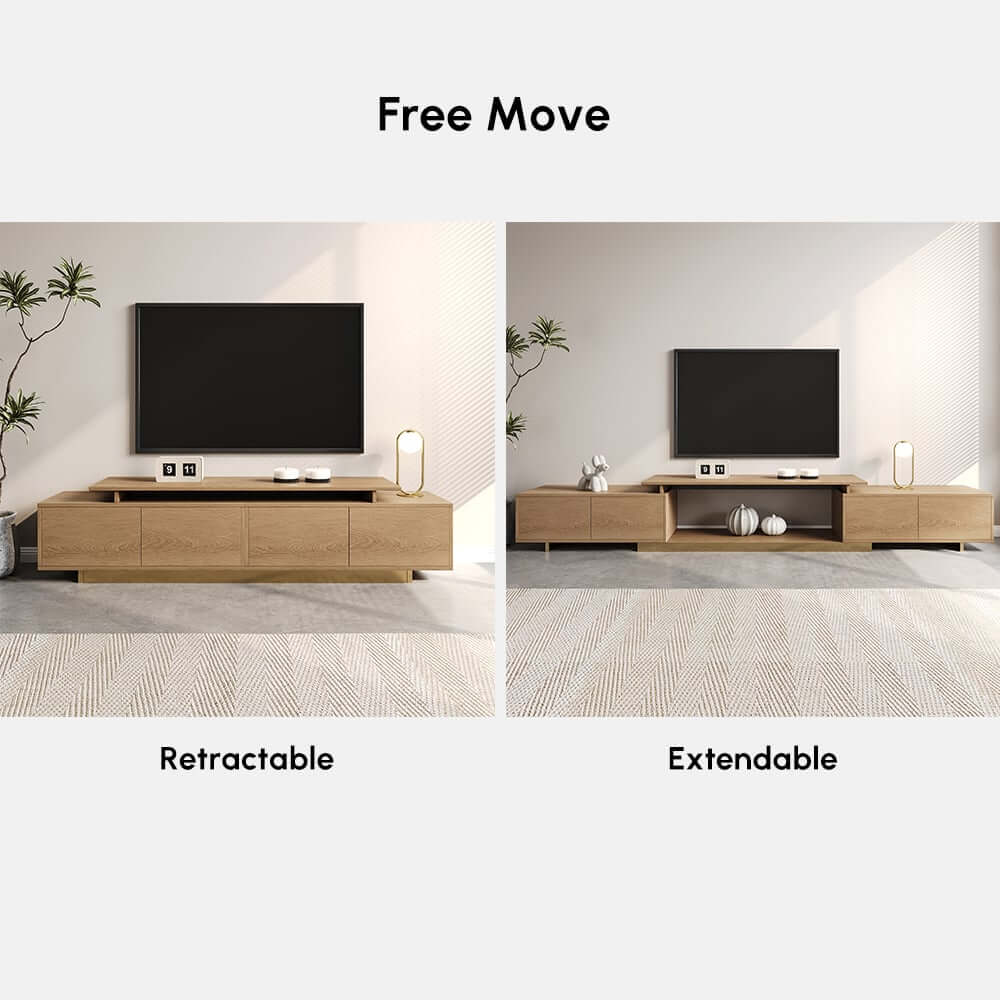 Modern Extendable Stainless Steel TV Stand